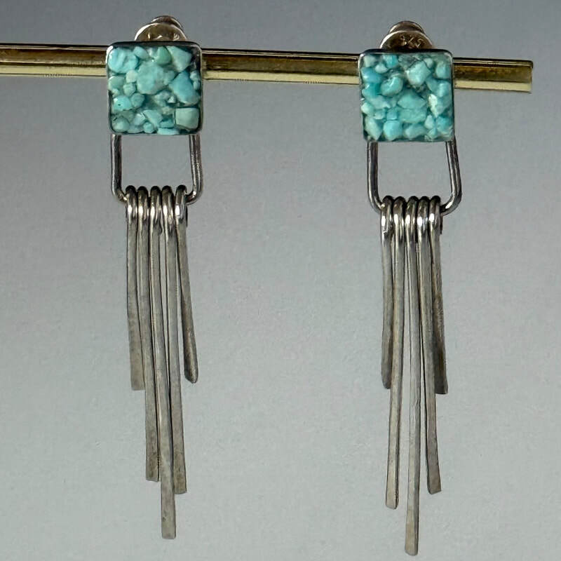 Flirt With Me.
Sterling with Cloudchaser turquoise.  $67.00