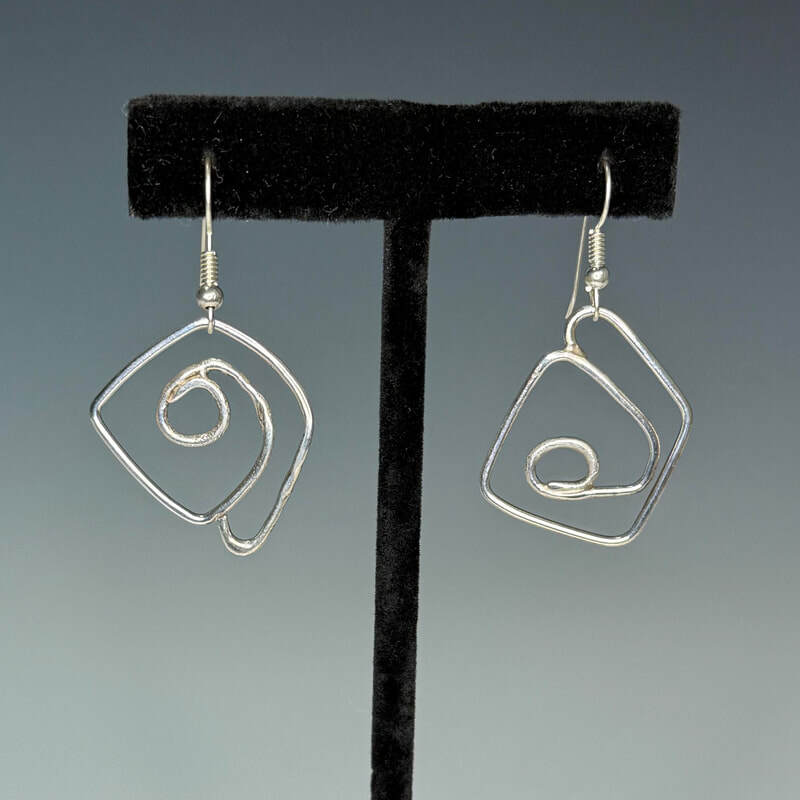 Sterling paperclip squares. $35.00