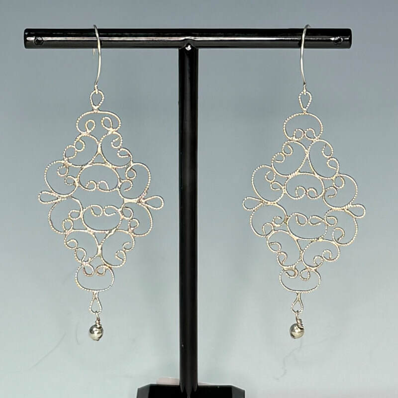 Russian filigree sterling silver. 3 1/4