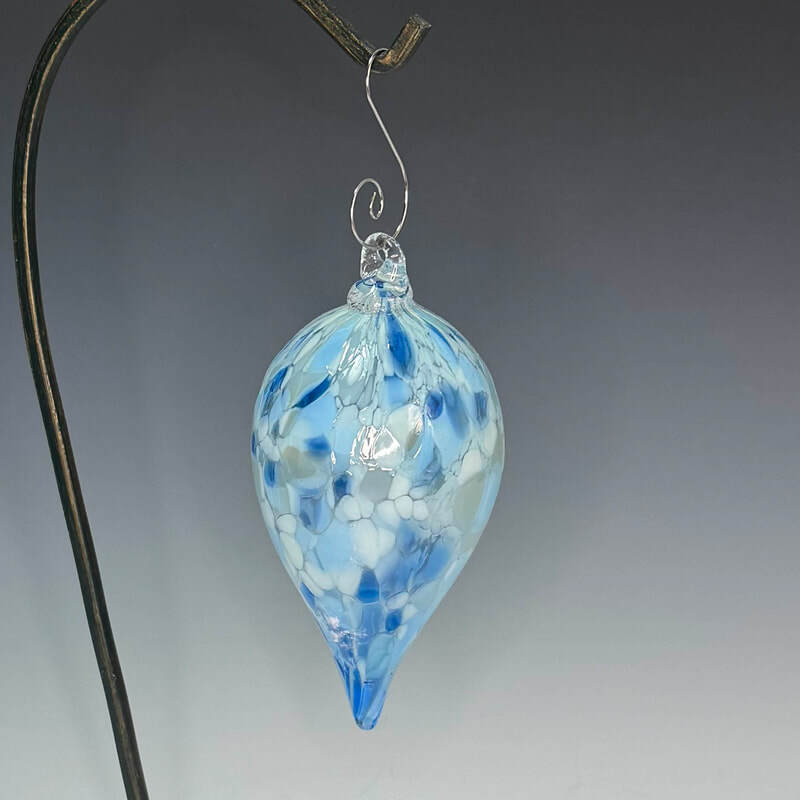 Blue multi teardrop