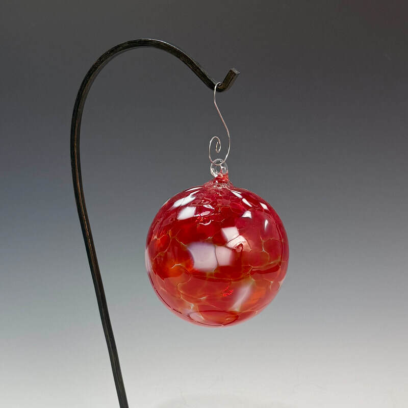Red and white burst