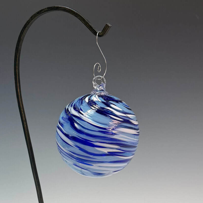 Blue swirls