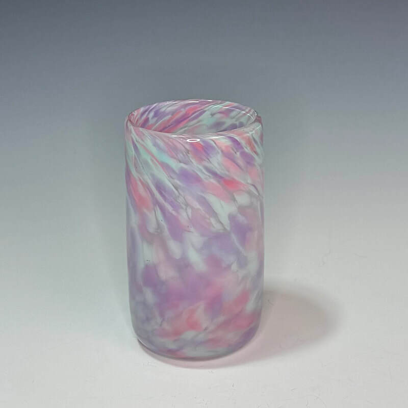 Light aqua/violet/pink soft burst